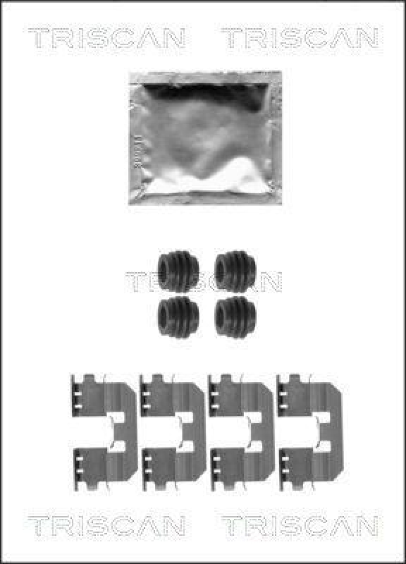 TRISCAN 8105 401619 Montagesatz, Scheibenbremsbelag für Honda