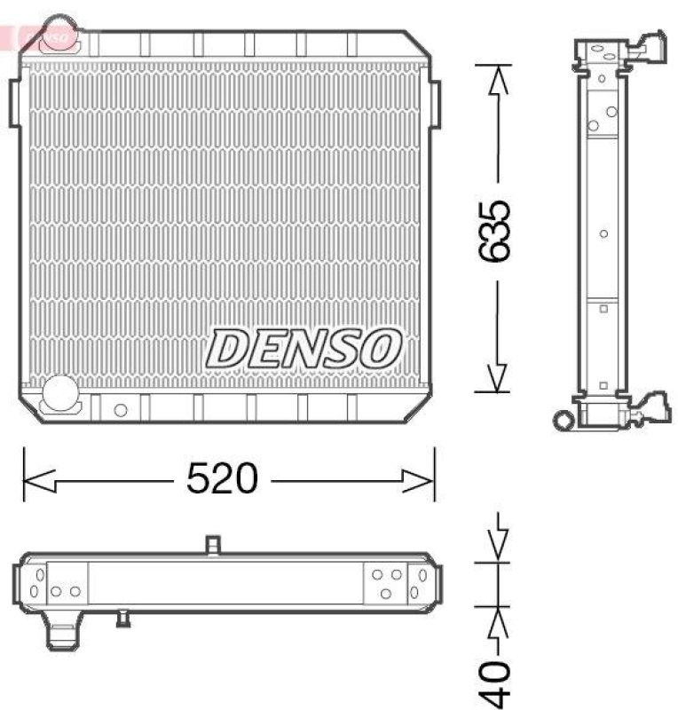 DENSO DRM10110 Kühler FORD CARGO (82-96)