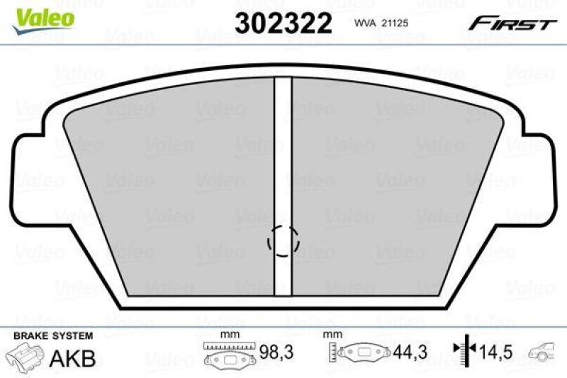 VALEO 302322 SBB-Satz FIRST