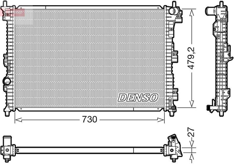 DENSO DRM10112 Kühler FORD EXPLORER (11- ) -USA-