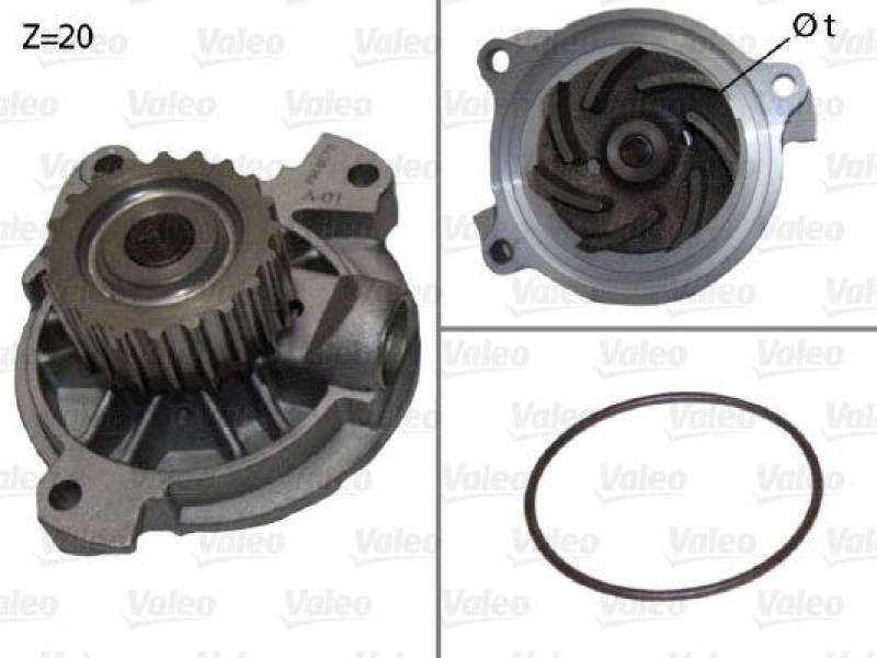 VALEO 506920 Wasserpumpe VW TRANSPORTER 2.5TDI