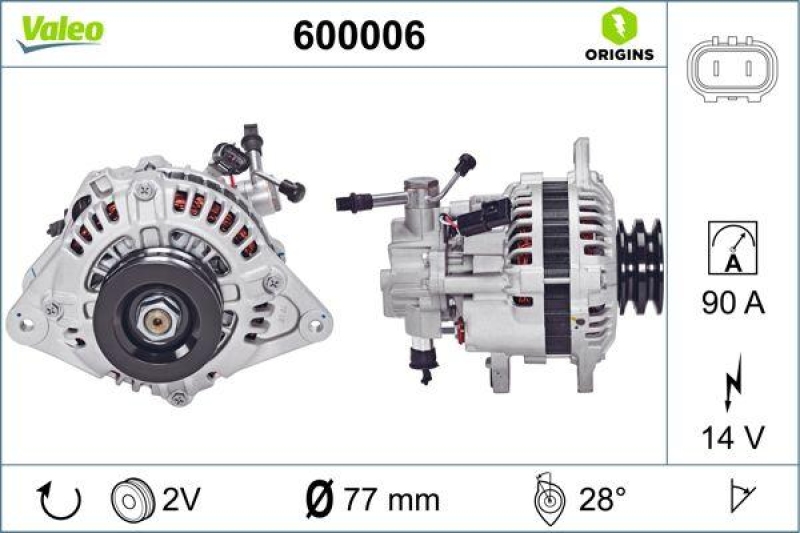 VALEO 600006 Generator Neu - ORIGINS