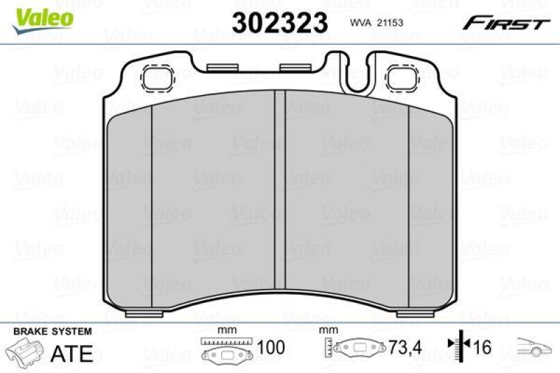 VALEO 302323 SBB-Satz FIRST