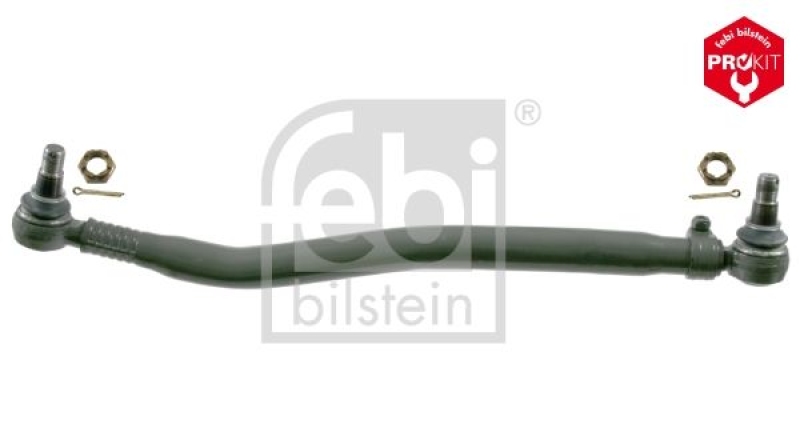 FEBI BILSTEIN 11650 Lenkstange mit Kronenmuttern und Splinten, vom Lenkgetriebe zur 1. Vorderachse f&uuml;r Volvo