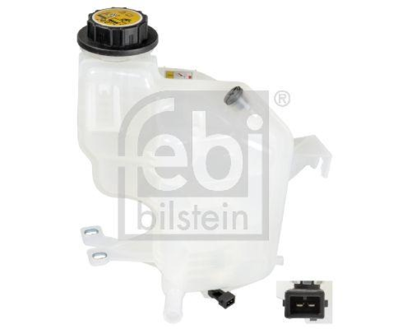 FEBI BILSTEIN 173569 Kühlerausgleichsbehälter mit Deckeln und Sensor für Land Rover