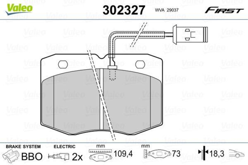 VALEO 302327 SBB-Satz FIRST