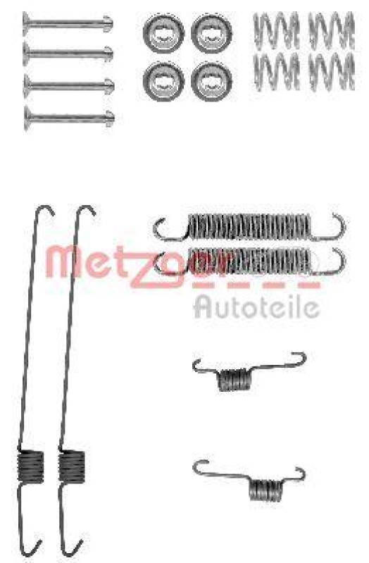 METZGER 105-0001 Zubehörsatz, Bremsbacken für DAIHATSU