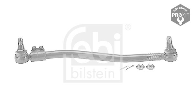 FEBI BILSTEIN 11653 Lenkstange mit Kronenmuttern und Splinten, vom Lenkgetriebe zur 1. Vorderachse f&uuml;r Volvo