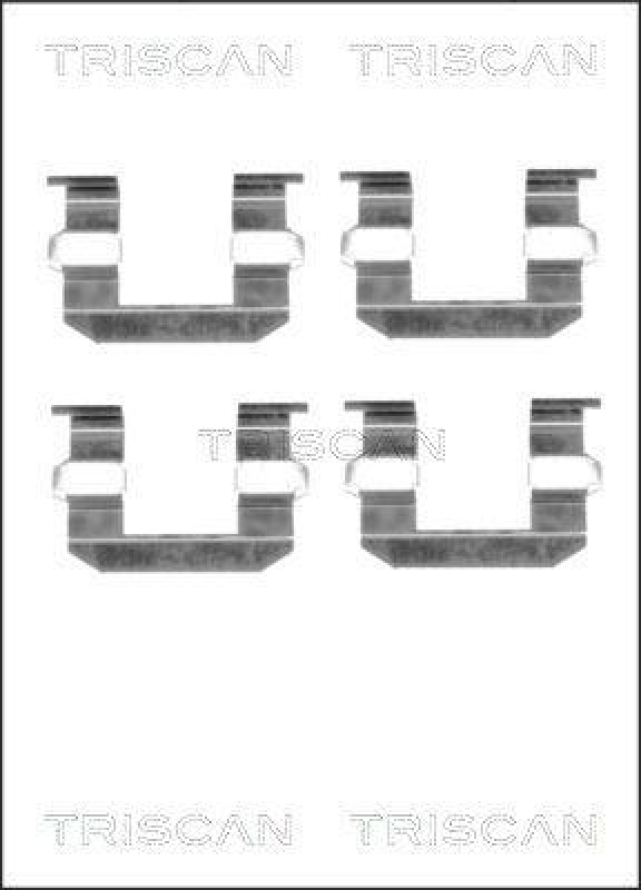 TRISCAN 8105 431619 Montagesatz, Scheibenbremsbelag für Hyundai, Kia