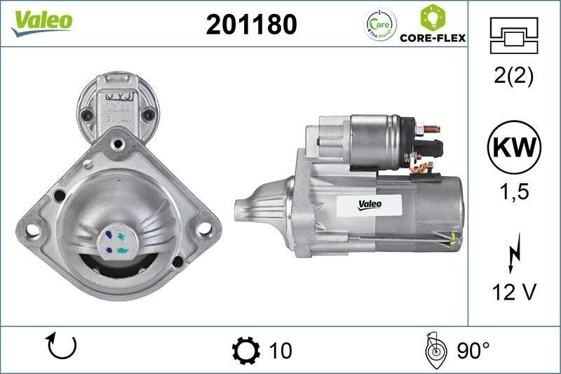 VALEO 201180 Starter - CORE-FLEX - BMW