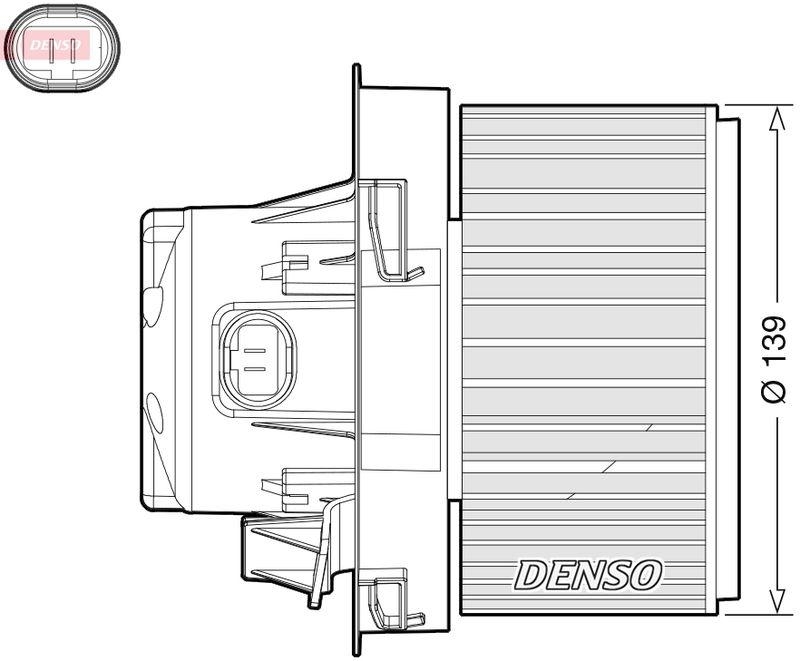 DENSO DEA21012 Innenraumgebläse PEUGEOT 207 CC (WD_) 1.6 16V 1.6 (00-13)