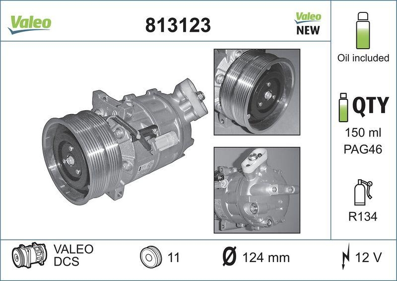 VALEO 813123 Kompressor ALFA ROMEO 159, Brera, Spider