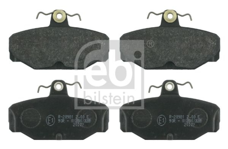 FEBI BILSTEIN 16169 Bremsbelagsatz für Ford