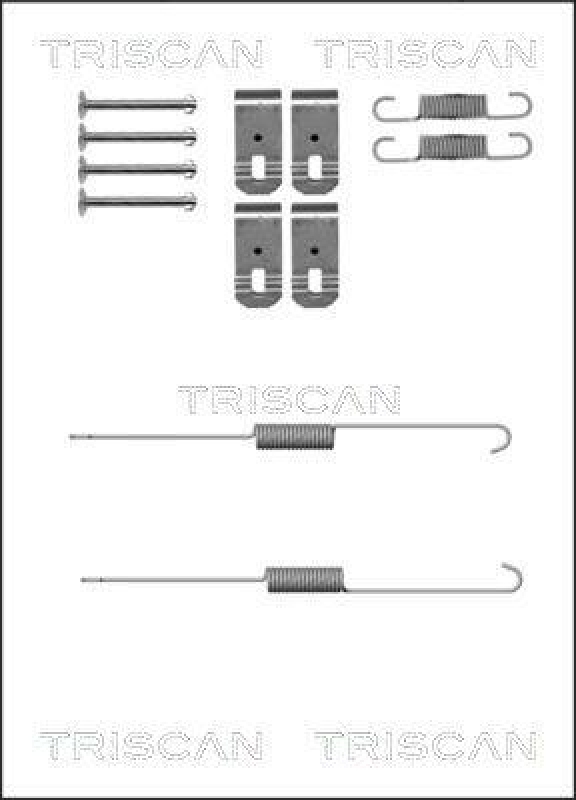 TRISCAN 8105 422589 Montagesatz F. Bremsbacken für Mitsubishi