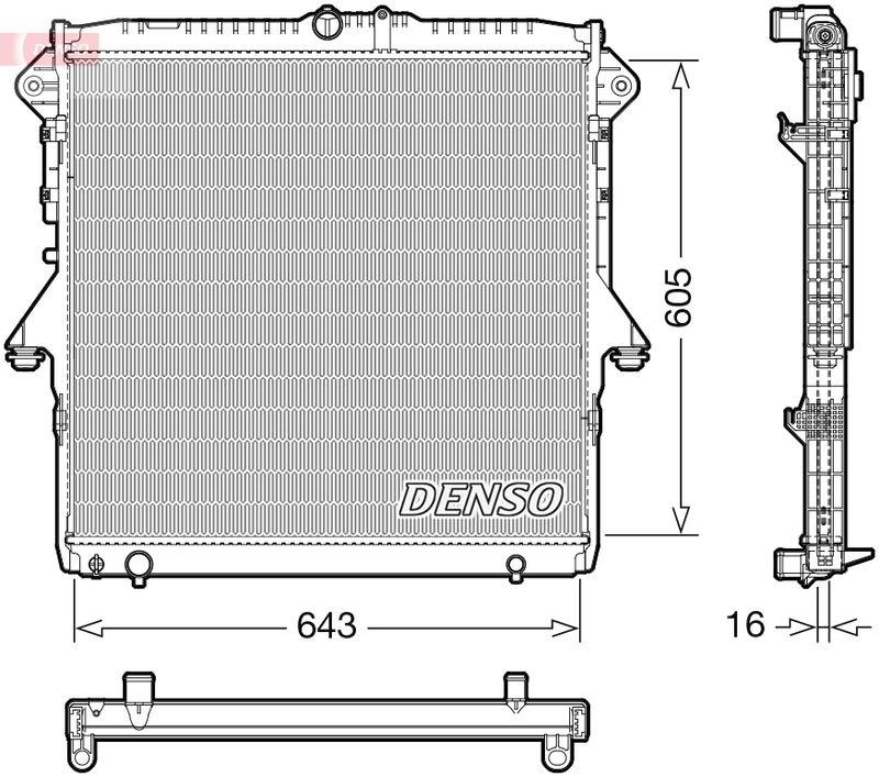 DENSO DRM10118 Kühler FORD RANGER (TKE) 2.2 TDCi 4x4 (15-)