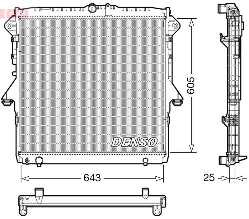 DENSO DRM10119 Kühler FORD RANGER (TKE) 3.2 TDCi 4x4 (11-)