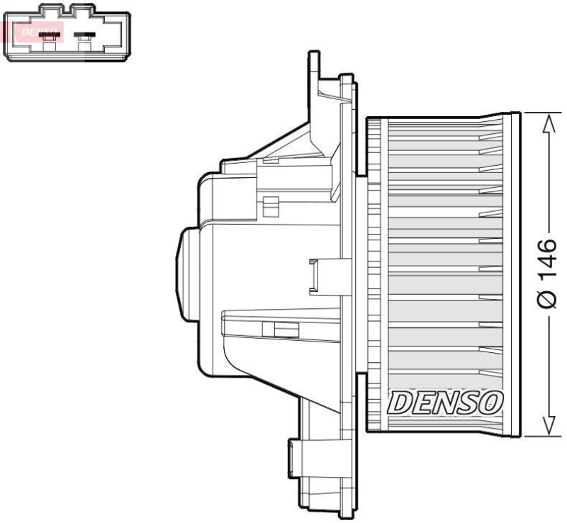 DENSO DEA21014 Innenraumgebläse PEUGEOT 5008 (0U_, 0E_) 2.0 HDi / BlueHDi 150 2.0 (00-17)