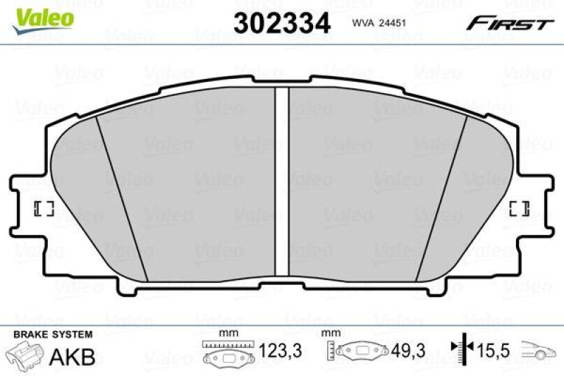 VALEO 302334 SBB-Satz FIRST