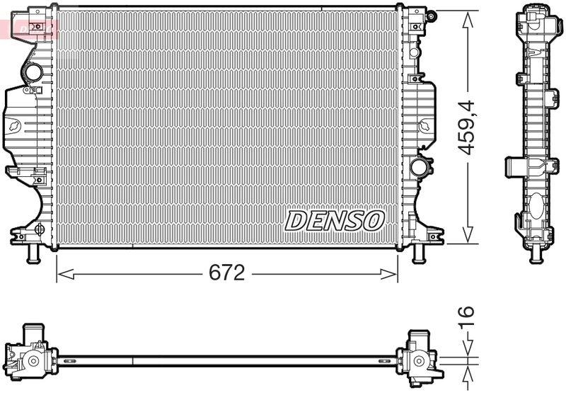 DENSO DRM10121 Kühler FORD MONDEO V Turnier (CF) 2.0 TDCi (14-)