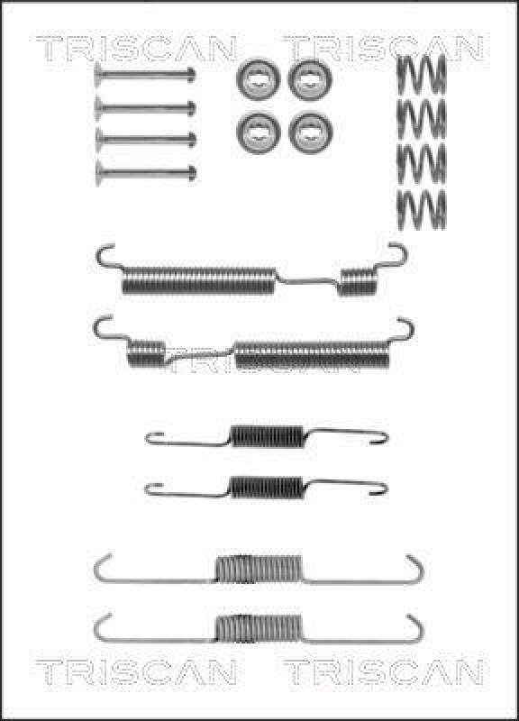 TRISCAN 8105 432001 Montagesatz F. Bremsbacken für Hyundai