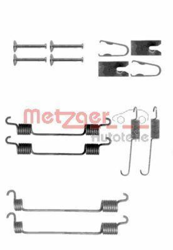 METZGER 105-0797 Zubehörsatz, Bremsbacken für TOYOTA