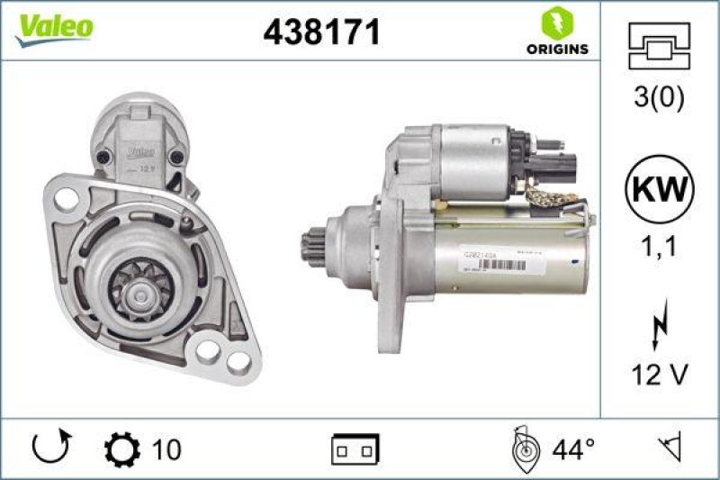 VALEO 438171 Starter Neu - ORIGINS