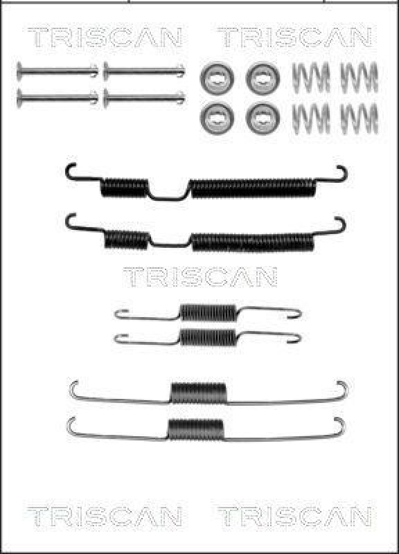 TRISCAN 8105 432002 Montagesatz F. Bremsbacken für Hyundai