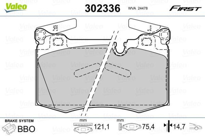 VALEO 302336 SBB-Satz FIRST