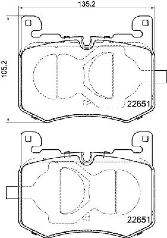 HELLA 8DB 355 040-641 Scheibenbremsbelagsatz