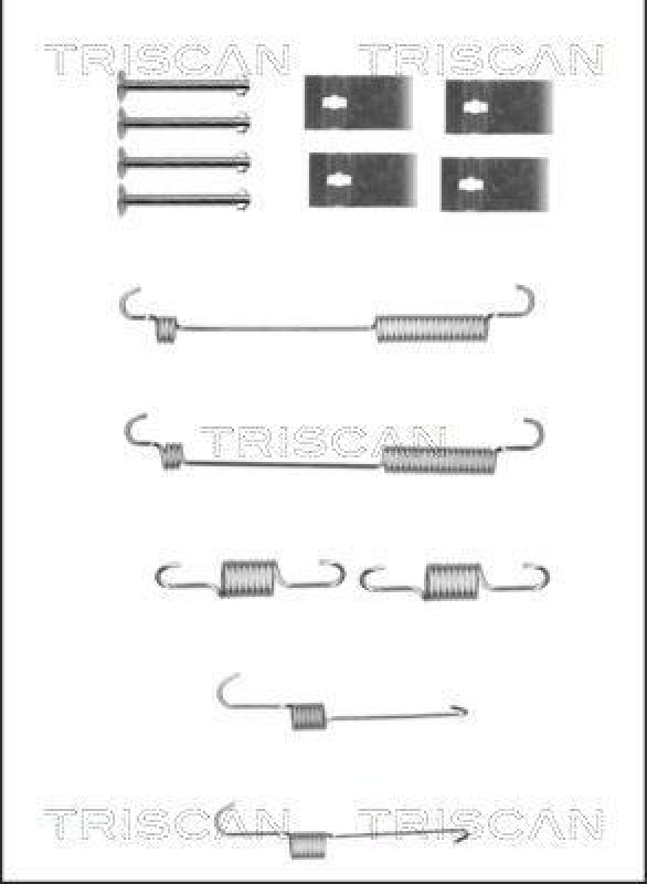 TRISCAN 8105 432006 Montagesatz F. Bremsbacken für Hyundai