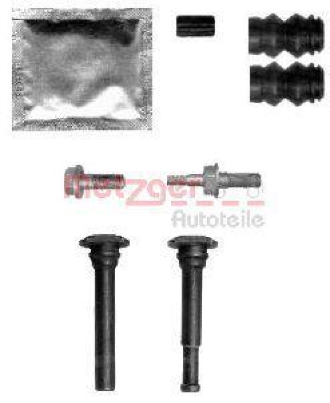 METZGER 113-1414X Führungshülsensatz, Bremssattel für CITROEN