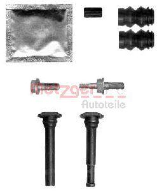 METZGER 113-1414X F&uuml;hrungsh&uuml;lsensatz, Bremssattel f&uuml;r CITROEN