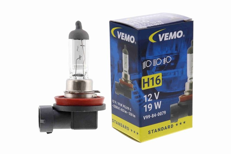 VEMO V99-84-0079 Glühlampe, Hauptscheinwerfer 12 V, 19 W, Lampenart: H16 H16-Halogenla