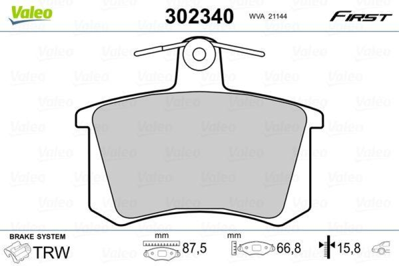 VALEO 302340 SBB-Satz FIRST