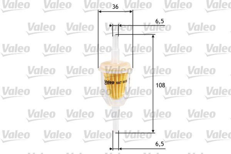 VALEO 587000 Kraftstofffilter, Benzin