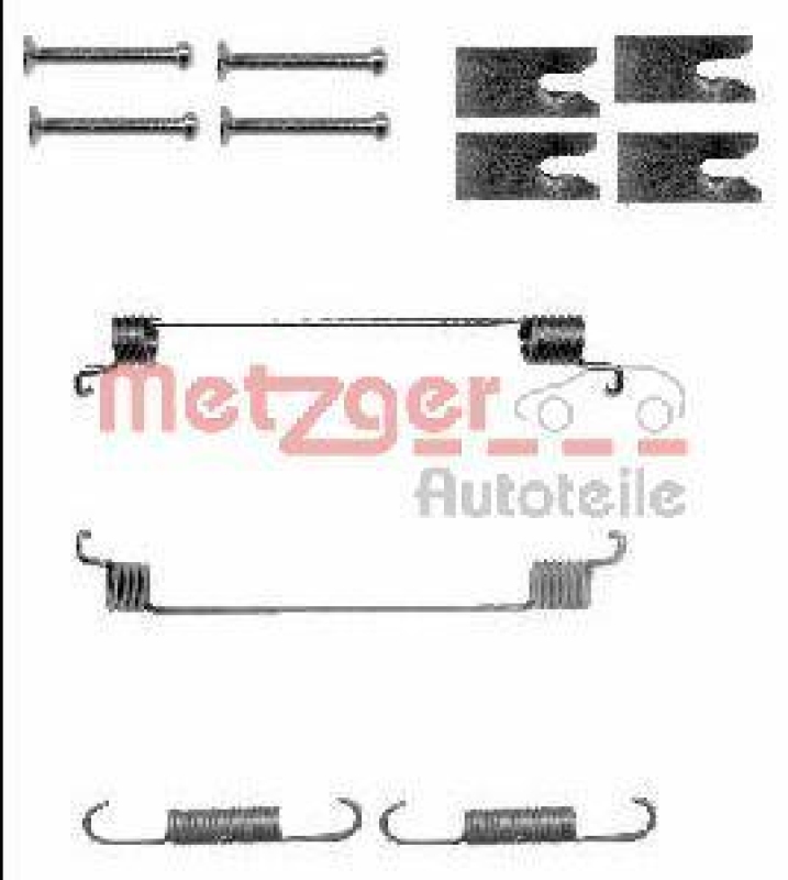 METZGER 105-0866 Zubehörsatz, Bremsbacken für FIAT