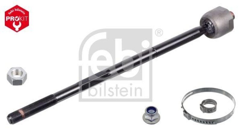 FEBI BILSTEIN 44888 Axialgelenk mit Kontermutter, Sicherungsmutter und Klemmschellen für Opel