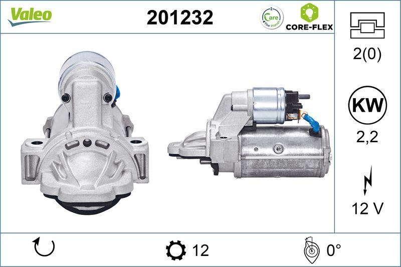 VALEO 201232 Starter - CORE-FLEX - FORD