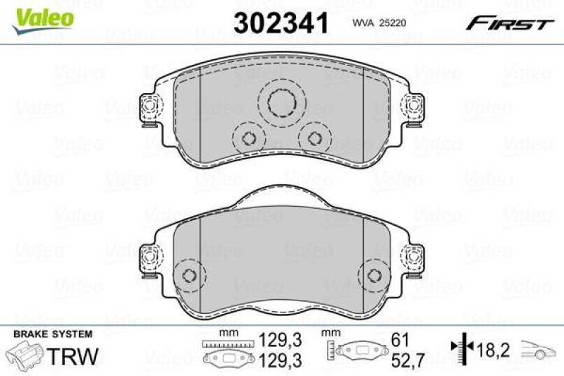 VALEO 302341 SBB-Satz FIRST