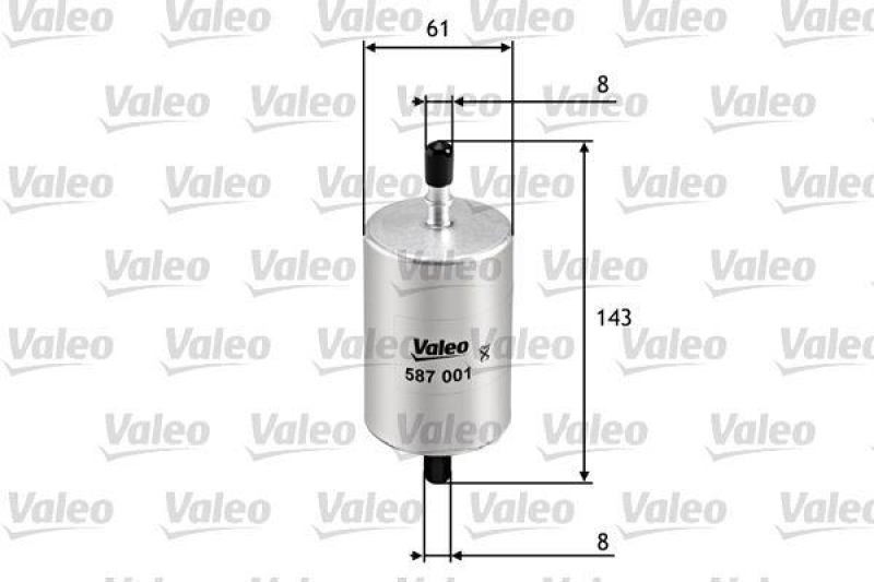 VALEO 587001 Kraftstofffilter, Benzin