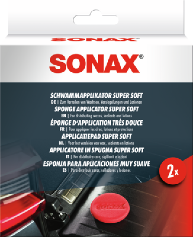 SONAX 04171410 Schwammapplikator Super Soft 2 Stück