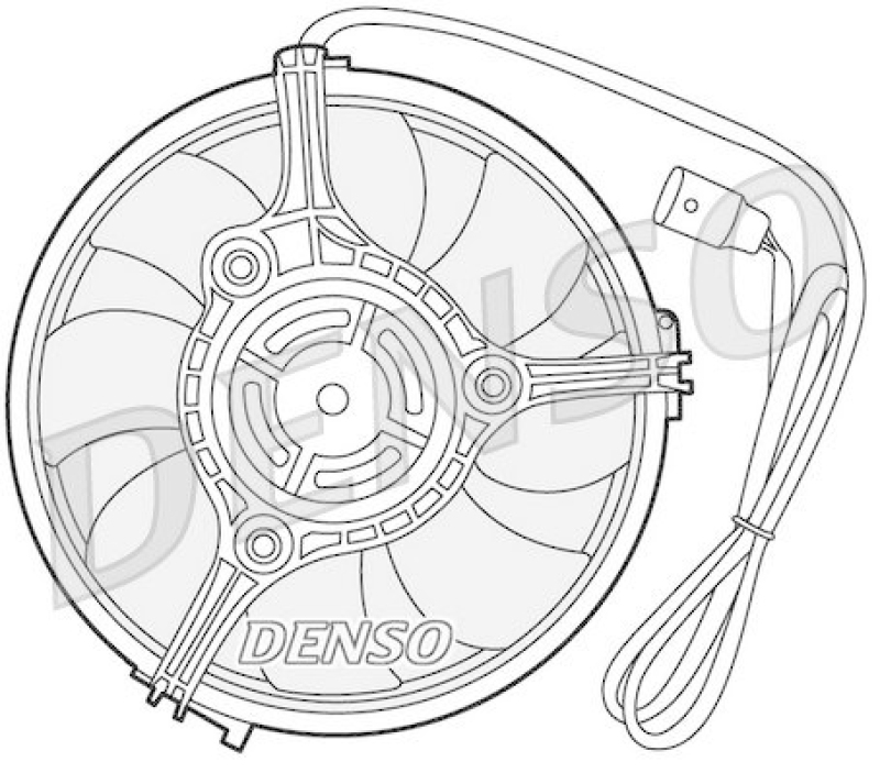 DENSO DER02001 Kühlerlüfter VW PASSAT Variant (3B6) 1.9 TDI (2000 - 2005)
