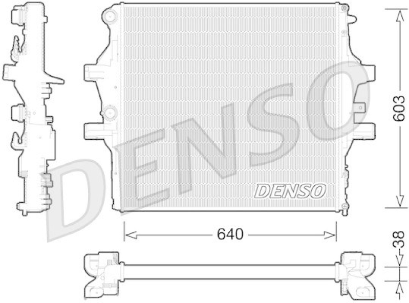 DENSO DRM12009 Kühler IVECO DAILY V Box Body / Estate 40C17, 50C17, 65C17 (14-16)