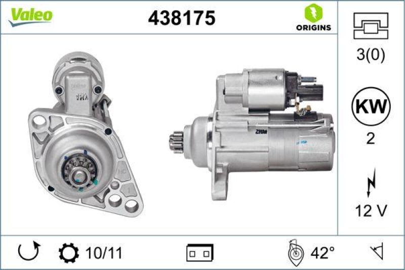 VALEO 438175 Starter Neu - ORIGINS