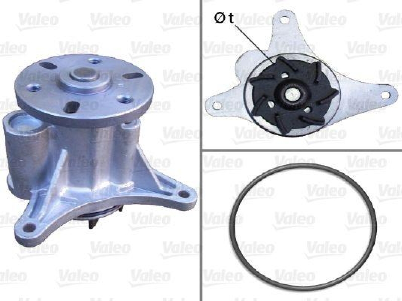 VALEO 506952 Wasserpumpe PEUGEOT 607 FL 2.7 HDI