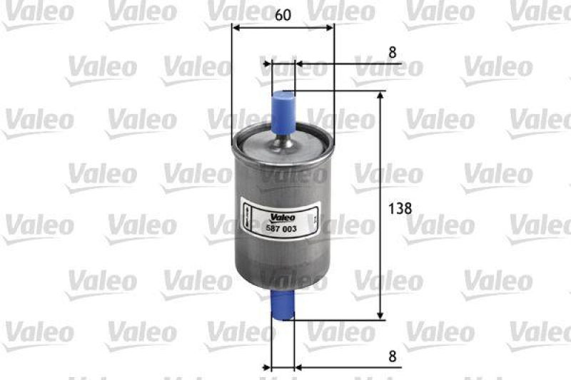 VALEO 587003 Kraftstofffilter, Benzin