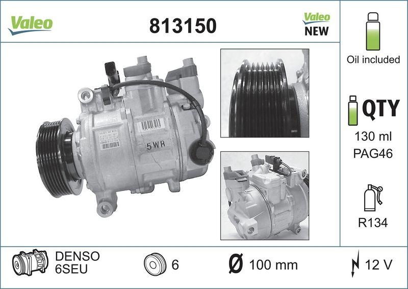 VALEO 813150 Kompressor AUDI A4, A6, A8