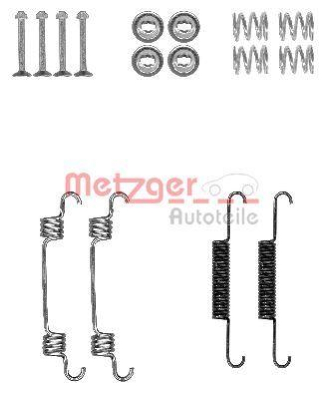 METZGER 105-0887 Zubehörsatz, Feststellbremsbacken für KIA