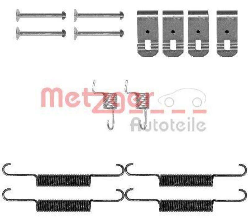 METZGER 105-0895 Zubehörsatz, Feststellbremsbacken für HONDA