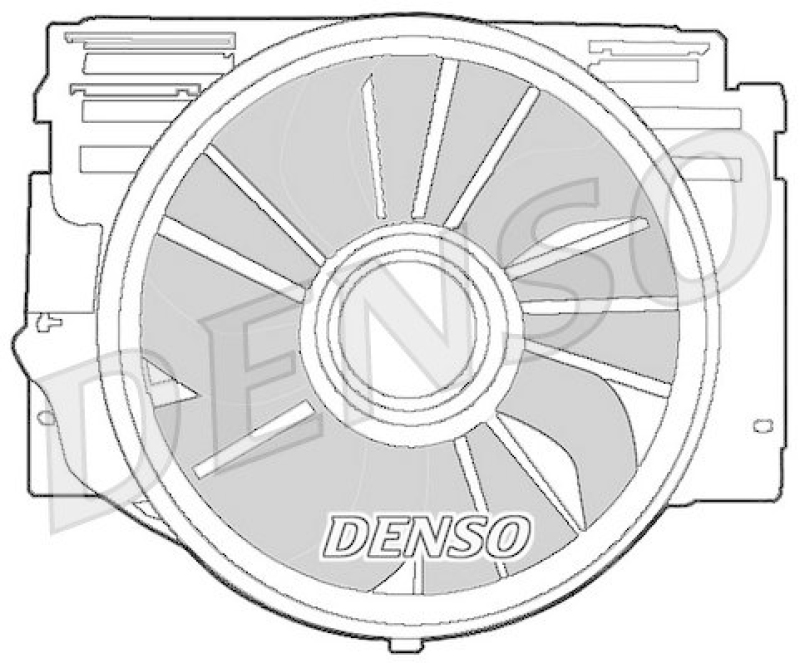 DENSO DER05007 Kühlerlüfter BMW X5 (E53) 3.0 d (2003 - )